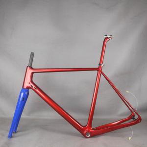 Newest Gravel Bike For Toray Full Carbon Fiber Gravel Bike Frame GR029 Bicycle Metallic red color